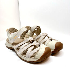 Teva W Tirra Sport CT Beige Brown Gum Women Strap Casual Sandal Size 10